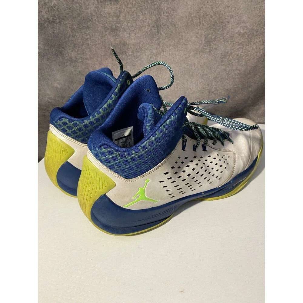 Jordan Rising High Men Size 15 White Insignia Blue Ghost Green 768931-10